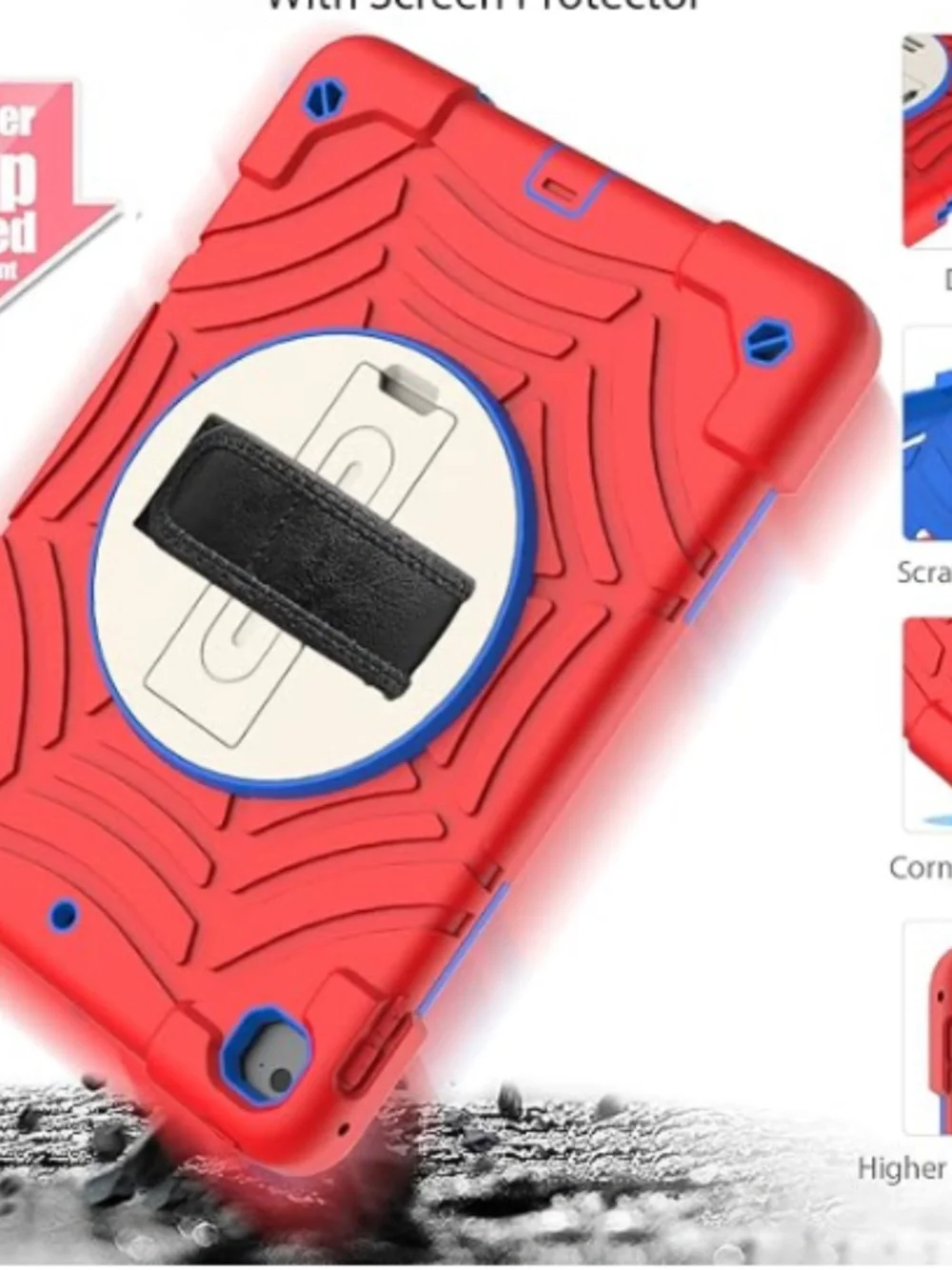 Red & Blue Spider Web Case for iPad 6th/5th Generation Case